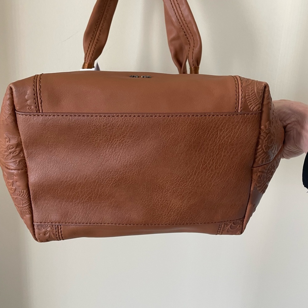 The Sak Tan Leather Embossed Tote with Tassel - Picture 7 of 12